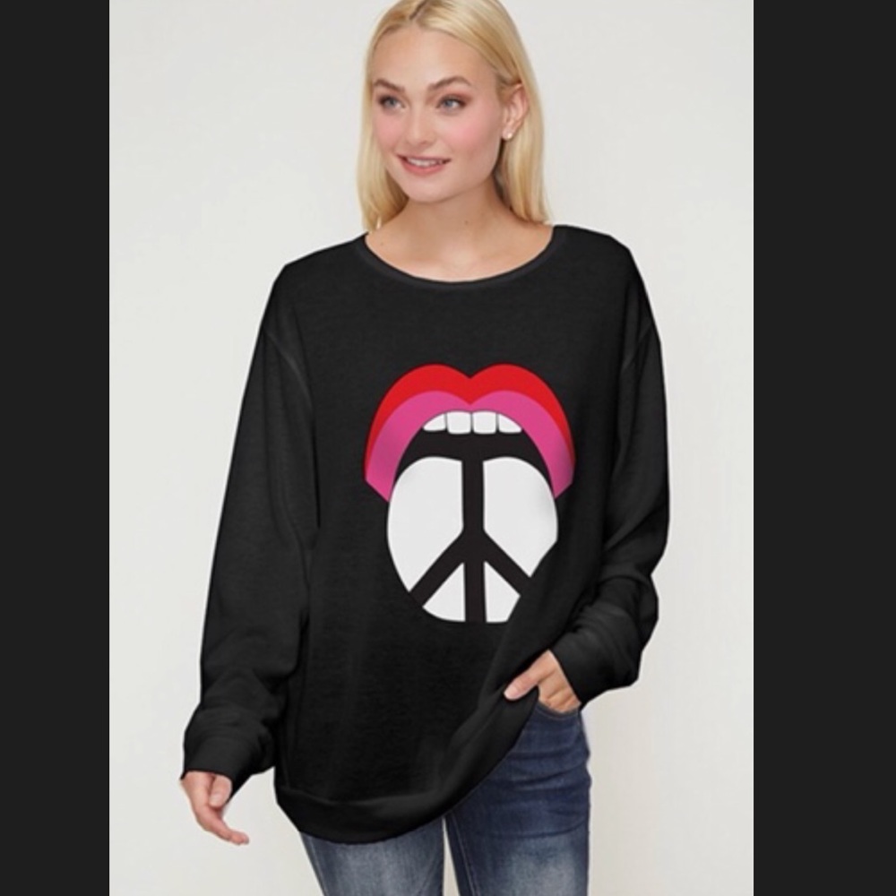 “Speak Peace” pull over sweatshirt